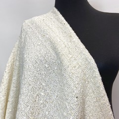 Ткань твид цвет молочный 3088