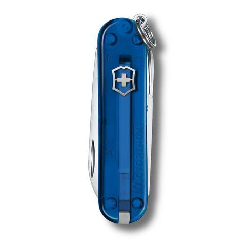 Нож-брелок Victorinox Classic SD Transparent Colors, Deep Ocean (0.6223.T2G)