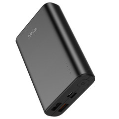 Внешний аккумулятор WiWU JC-05 (10000 mAh, 2 USB, PD, QC 3.0) черный