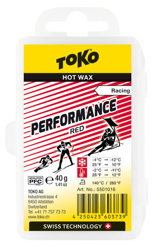 Картинка парафин Toko performance 40 g red - 1