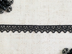 Кружево плетеное, ш. 1,8 см, чёрный