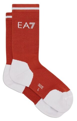 Теннисные носки EA7 Tennis Pro Socks 1P - spice route/white