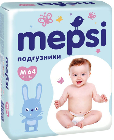 Подгузники Mepsi,  6-11 кг (M)