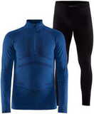 Комплект термобелья Craft Active Intensity Zip blaze-black с высоким горлом мужской