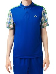 Поло теннисное Lacoste Colourblock Checked Polo Shirt - blue/green/white