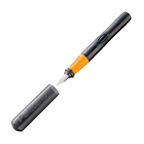 Ручка перьевая Pelikan School Pelikano Junior (PL809115) антрацитовый L перо сталь нержавеющая для левшей карт.уп.