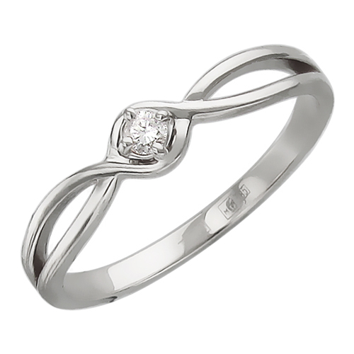Кольцо с бриллиантами  из белого золота JA-K-1К626729
