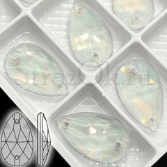 Купить пришивные стразы DeLux Drop Crystal AM Ambient белые оптом с доставкой