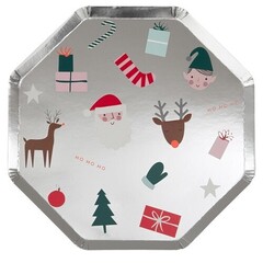 Тарелки большие "New Year Icons" 8 шт