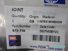 Прокладка турбокомпрессора / JOINT АРТ: 973-756