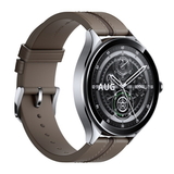 Часы наручные Xiaomi Смарт-часы Xiaomi Watch 2 Pro - Bluetooth® Silver Case with Brown Leather Strap M2234W1 (BHR7216GL)
