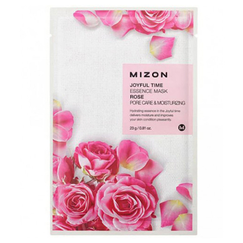 Mizon Joyful time essence mask rose Маска тканевая с экстрактом лепестков розы