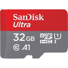 Карта памяти SanDisk 32GB Ultra UHS-I microSDHC 120MB/s A1 C10