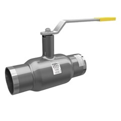 Кран стальной шаровой цельносварной LD КШ.Ц.П.150.025, DN-150 PN-25, длина-360мм, стандартнопроходной, приварной с ручкой