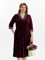 4067 Халат на пуговицах