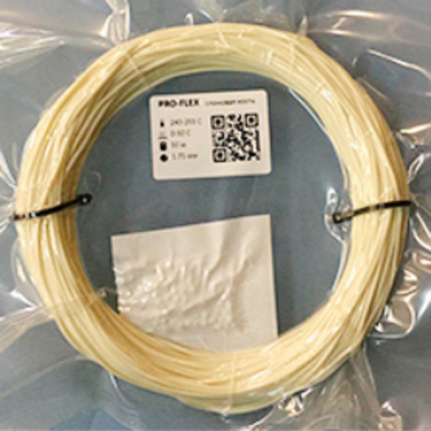 Пластик для 3D-принтера Filamentarno PRO 1.75 PRO-FLEX слоновая кость (50 м)