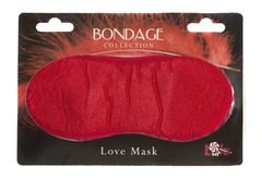 Красная маска на глаза BONDAGE - 
