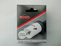 Коронка по металлу 68,0x38мм Bi-Metall HSSE-Co8(M42) 6,35tpi(4мм) Ruko 126068