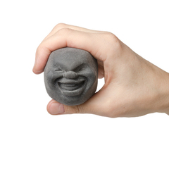 Стрессболл в тальке"Caomaru"(Каомару) - НИ в пудре, цвет серый