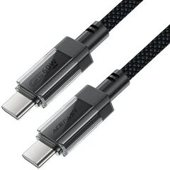 Кабель ACEFAST С12-03 USB-C - USB-C 60W charging data cable, черный