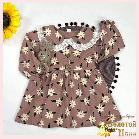 Платье хлопок детское (74-98) 250914-D517
