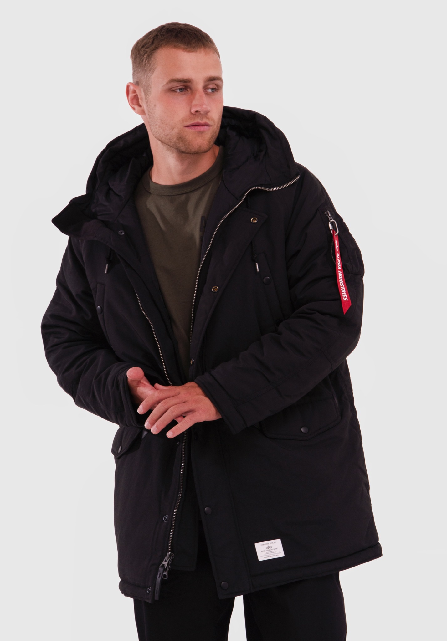 Парка Alpha Industries N-3B Altitude Mod Black (Черная