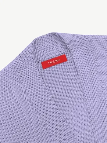 Кардиган с планкой из шелка