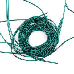 Канитель/трунцал гладкая глянцевая 1 мм, 5 гр. +/- 0,1 гр, малахит