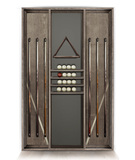 Киевница современная ясень мдф/шпон сукно на 6 киев (Black_bristol,Манчестер 70 yellow green) фото №9