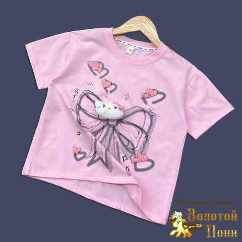 Футболка девочке (5-9) 251220-R2036