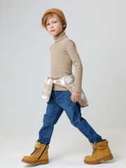 джемпер  для мальчика  КР 301477/темно-бежевый 1304 к574