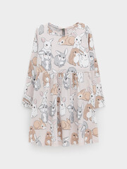 платье  для девочки  КР 5786/бежевый 0403 Н086 к659