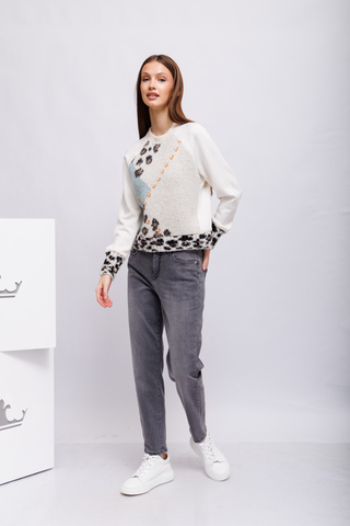 Marc Cain Sports Джемпер в сочетании узоров с альпакой и шерстью. Эко-линейка ReThink Together