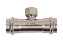 Тройник Valtec с вн.р. нерж. сталь 28х1/2