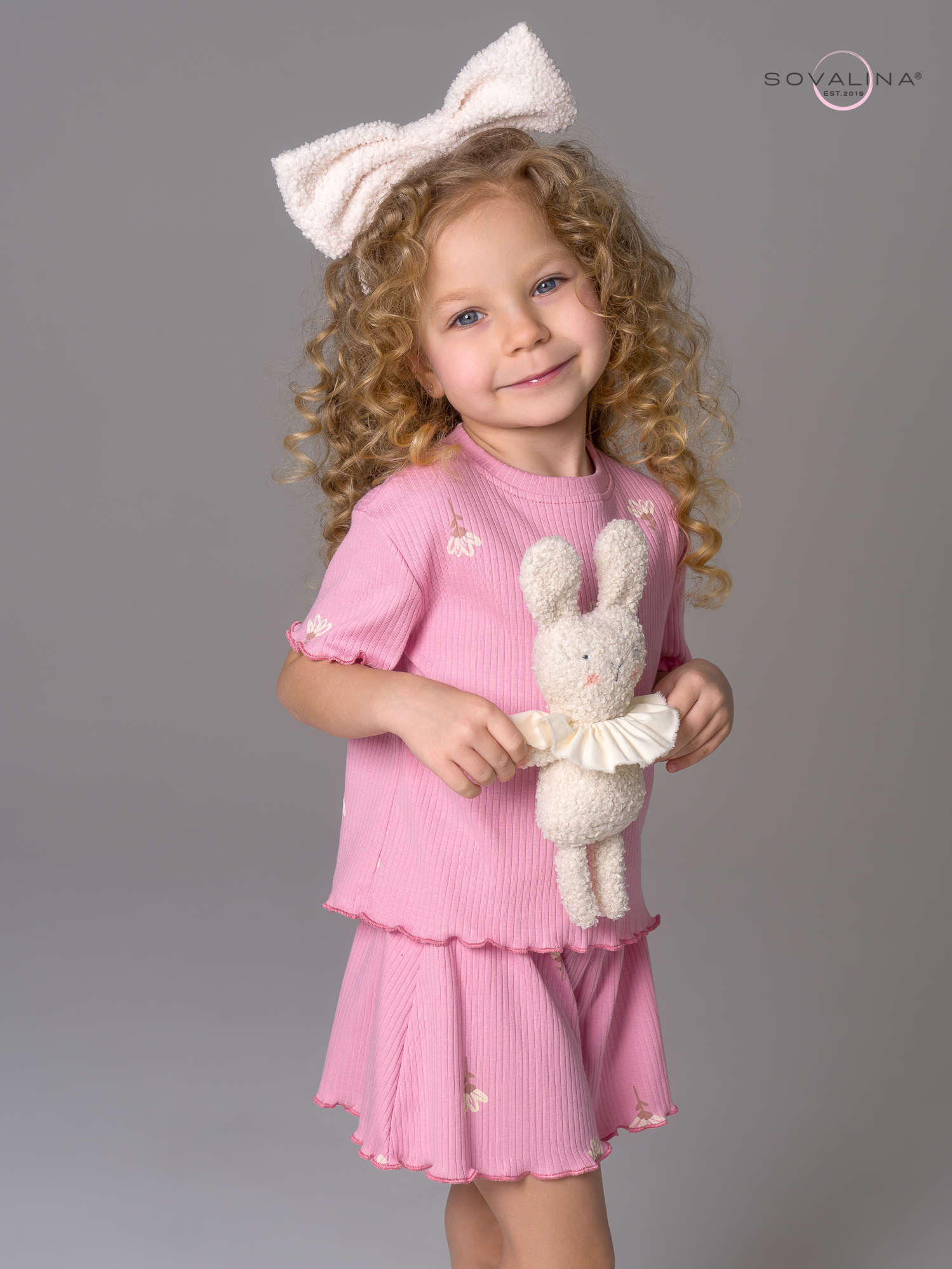 Пижама Элли астра на пудре