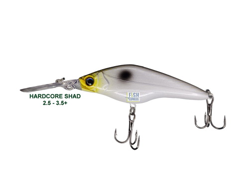 Воблер HARDCORE SHAD 75sp 10гр. 2.5 - 3.5m+ #21 (реплика)