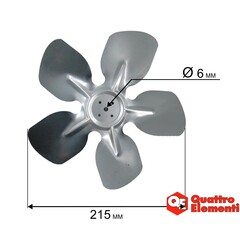 Крыльчатка QUATTRO ELEMENTI QE-22DN (792-605-047)