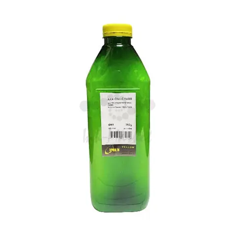 Тонер OML IMEX для OKI C9600, 9650, 9655, 9800 (фл, 380, желтый  NonChem) Green Line