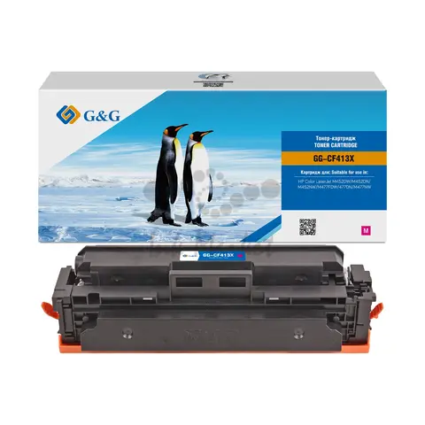 Картридж G&G, аналог HP CF413X красный 5k с чипом