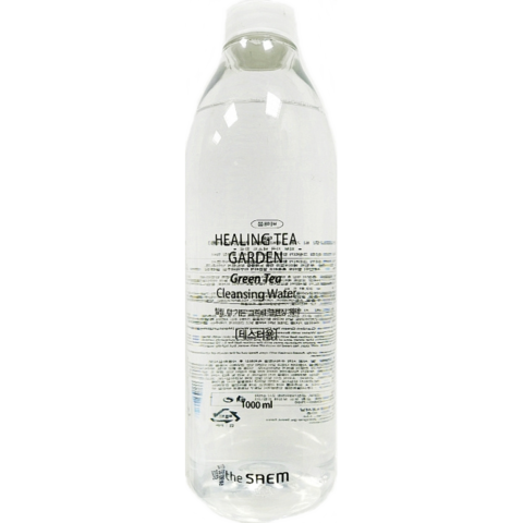 The Saem Healing Tea Garden Cleansing Water Средство для снятия макияжа (увлажняющее с экстрактом зеленого чая) - 1000 мл