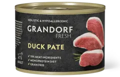 Влажный корм консервы для собак всех пород GRANDORF FRESH Duck pate из утки 0,2 кг