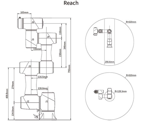 Роботизированный манипулятор DOBOT CR3