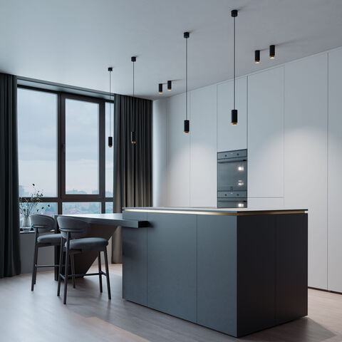 Накладной светильник Elektrostandard Nubis 25012/01 GU10 чёрный/золото