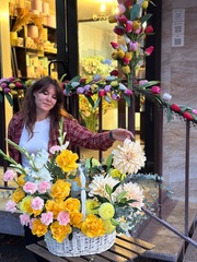 Цветочная авторская корзина "Авиэтта"