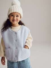 Жилет флисовый для девочки Next E29-945, Голубой