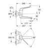 Grohe 32793000 Смеситель локтевой для раковины