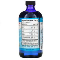 Nordic Naturals, Children's DHA, клубника, для детей в возрасте от 1 года до 6 лет, 530 мг, 473 мл (16 жидких унций)