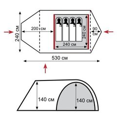 Кемпинговая палатка Tramp Grot B TRT-009.04