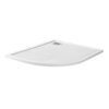 BelBagno TRAY-MR-UNO-RH-120/80-550-35-W-R-CR Поддон из искусственного мрамора в комплекте с сифоном с декоративной накладкой (хром)