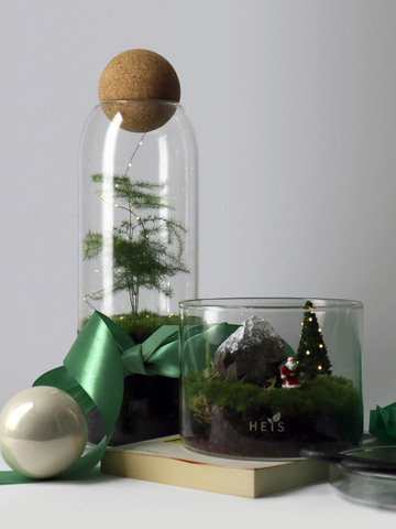 Новогодний Аспарагус с гирляндой